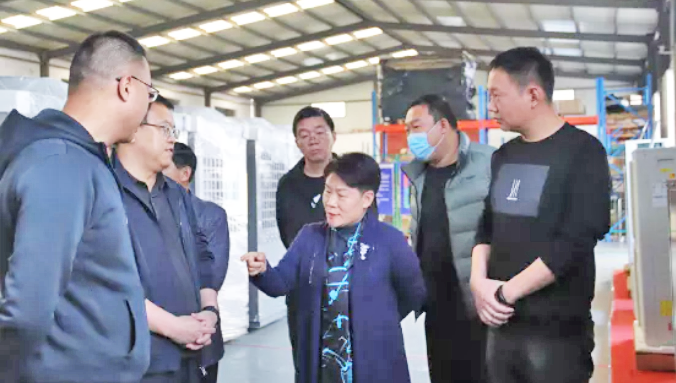 山東省淄博市臨淄區副區長郭克華一行調研山東齊昊科技