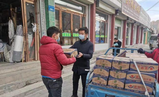 梁家墩鎮共發放引火煤400箱，共配送清潔型煤130余噸