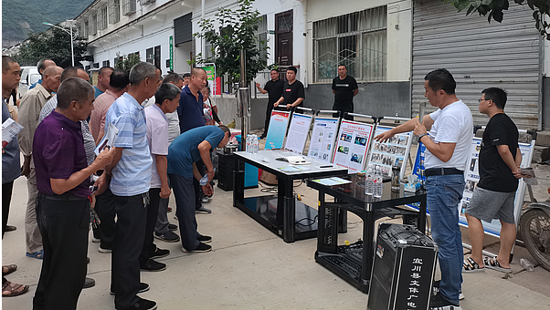 陜西延安宜川縣：三元光電參加集義鎮2022年清潔取暖產品宣傳推介會2