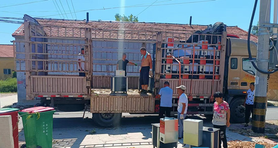 惠民縣辛店鎮4828戶群眾喜領生物質爐具